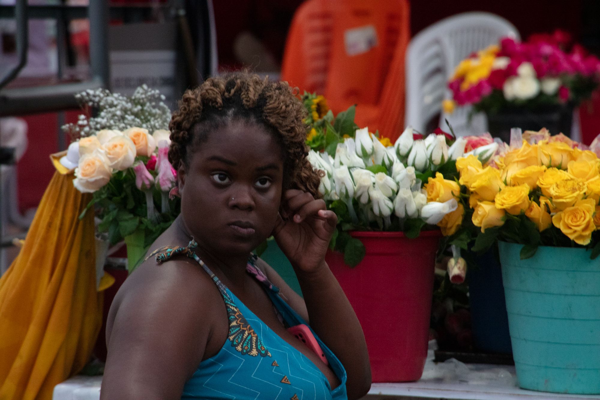 Vendedora de flores